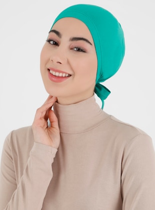 Green - Bonnet - Balse Eşarp