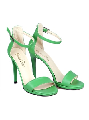 Green - High Heel - Heels - Pembe Potin