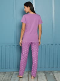 Double Pajama Set Lilac