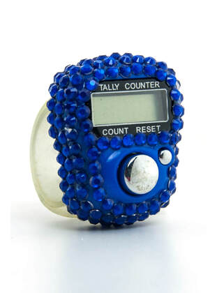 Zikr Counter - Digital Ring - Navy Blue