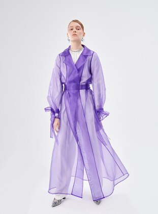Purple - Unlined - Abaya - Nuum Design