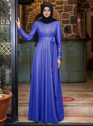 Saxe - Fully Lined - Crew neck - Modest Evening Dress - Sure