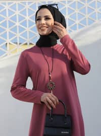 Necklace Detailed Tunic Rose
