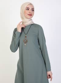 Necklace Detailed Tunic Mint Green