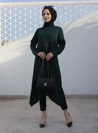 Necklace Detailed Tunic Emerald Green