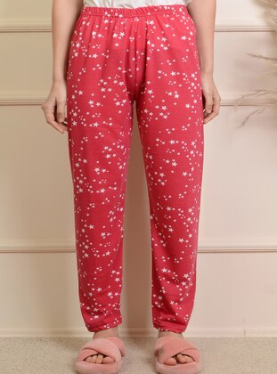 Pink - Printed - Multi - Pyjama Bottoms - Pinkmark