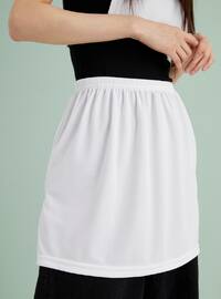 2 Pack Slit Underwear Skirt Set Black And White