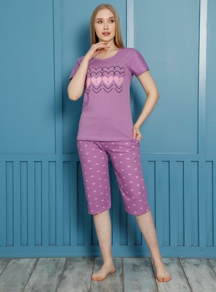 3/4 Pajama Set Lilac