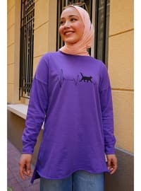 Purple - Sweat-shirt - In Style