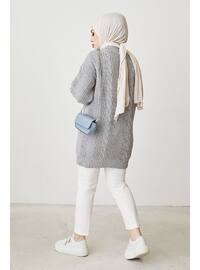 Gray - Knit Cardigans - In Style