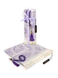 Special Prayer Rug Box Set Mawlid Gift Set Lilac Color