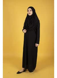 Black - Unlined - Girls Prayer Dress