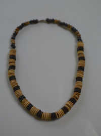 Collier Perles Os Marron