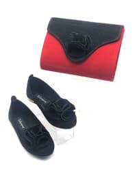 Red - Black - Flat - Flat Shoes