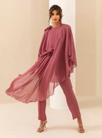 Crew neck - Dusty Rose - Evening Jumpsuits