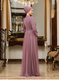 Legendary Hijab Evening Dress Lavender