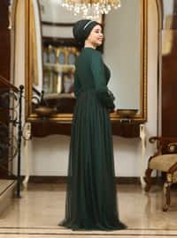 Legendary Hijab Evening Dress Emerald Green