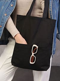 Satchel - Black - Tote/Canvas Bag