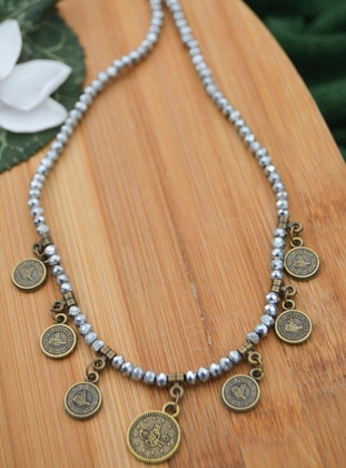 Gray - Necklace - Artbutika