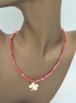 Red - Necklace - Artbutika