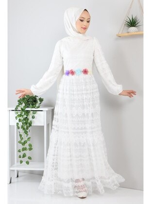 White - Modest Dress - MISSVALLE