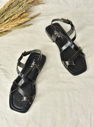 Black - Sandal - Fox Shoes