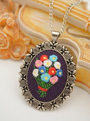 Purple - Necklace - Artbutika