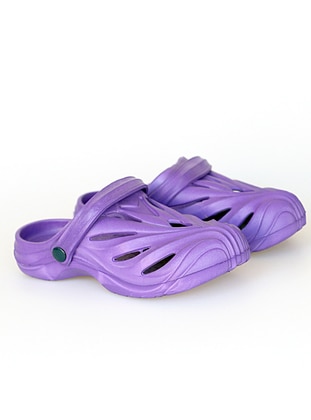 Purple - Sandal - Sandal - Pembe Potin