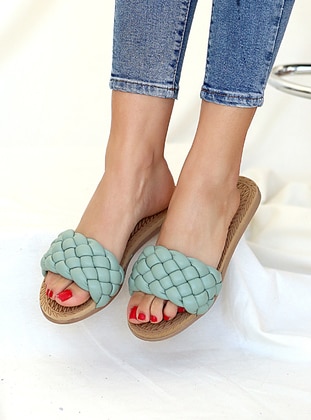 Sandals Aqua Green