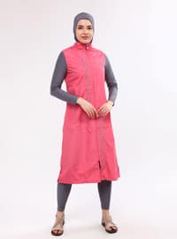 Dusty Rose - Fully Lined - Full Coverage Swimsuit Burkini