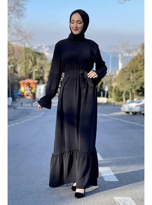 Black - Modest Dress - MODAPİNHAN