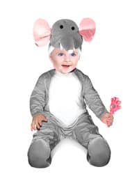 Elephant Costume Baby Outfit Gray