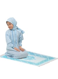 Cotton - Turquoise - Girls` Prayer Dress