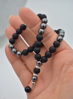 Black - Prayer Beads - Stoneage