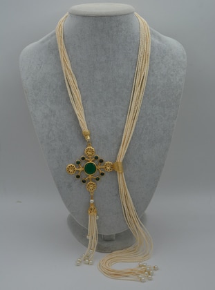 Beige - Necklace - Stoneage
