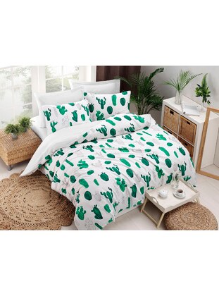 Green - Duvet Set: 2 Pillowcases & 1 Duvet Cover - Eponj