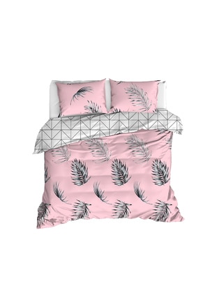 Pink - Duvet Set: 2 Pillowcases & 1 Duvet Cover - Eponj