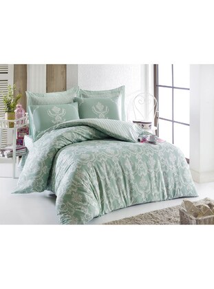 Sea-green - Duvet Set: 2 Pillowcases & 1 Duvet Cover - Eponj