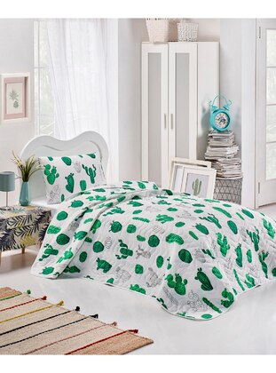 Green - Cotton - Bed Spread - Eponj