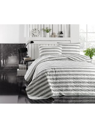 Gray - Cotton - Bed Spread - Eponj