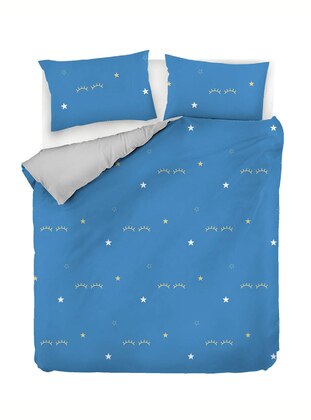 Blue - Duvet Set: 2 Pillowcases & 1 Duvet Cover - Eponj