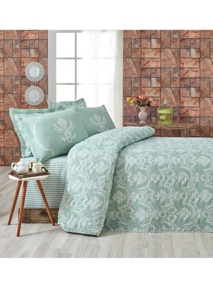 Sea-green - Cotton - 1000gr - Bed Spread - Eponj
