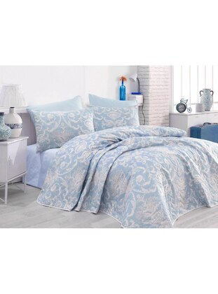 Blue - Cotton - 1000gr - Bed Spread - Eponj