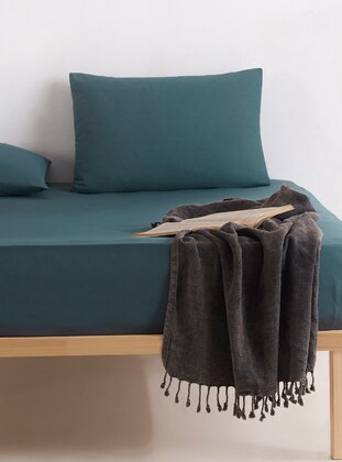 Green - Bedsheet Set: 2 Pillowcases & Bedsheet - Eponj