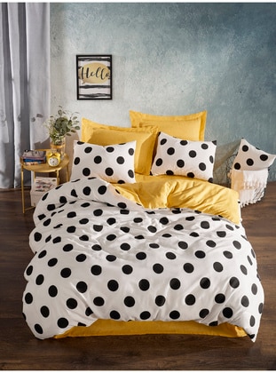 Yellow - Duvet Set: 2 Pillowcases & 1 Duvet Cover - Eponj
