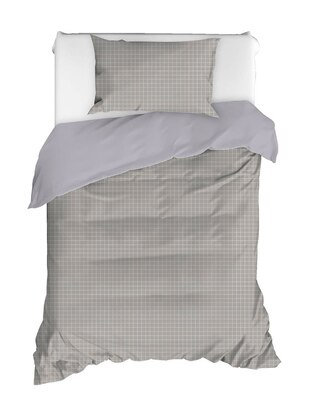 Gray - Duvet Set: 2 Pillowcases & 1 Duvet Cover - Eponj
