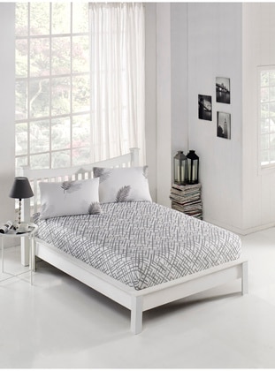 Gray - Bedsheet Set: 2 Pillowcases & Bedsheet - Eponj