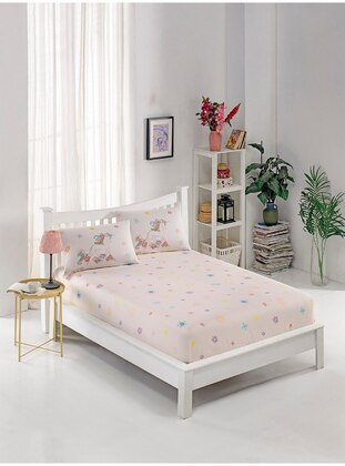 Pink - Bedsheet Set: 2 Pillowcases & Bedsheet - Eponj