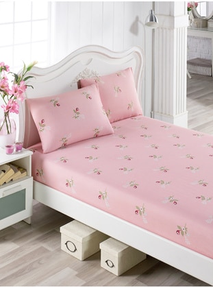1000gr - Pink - Bedsheet Set: 2 Pillowcases & Bedsheet - Eponj