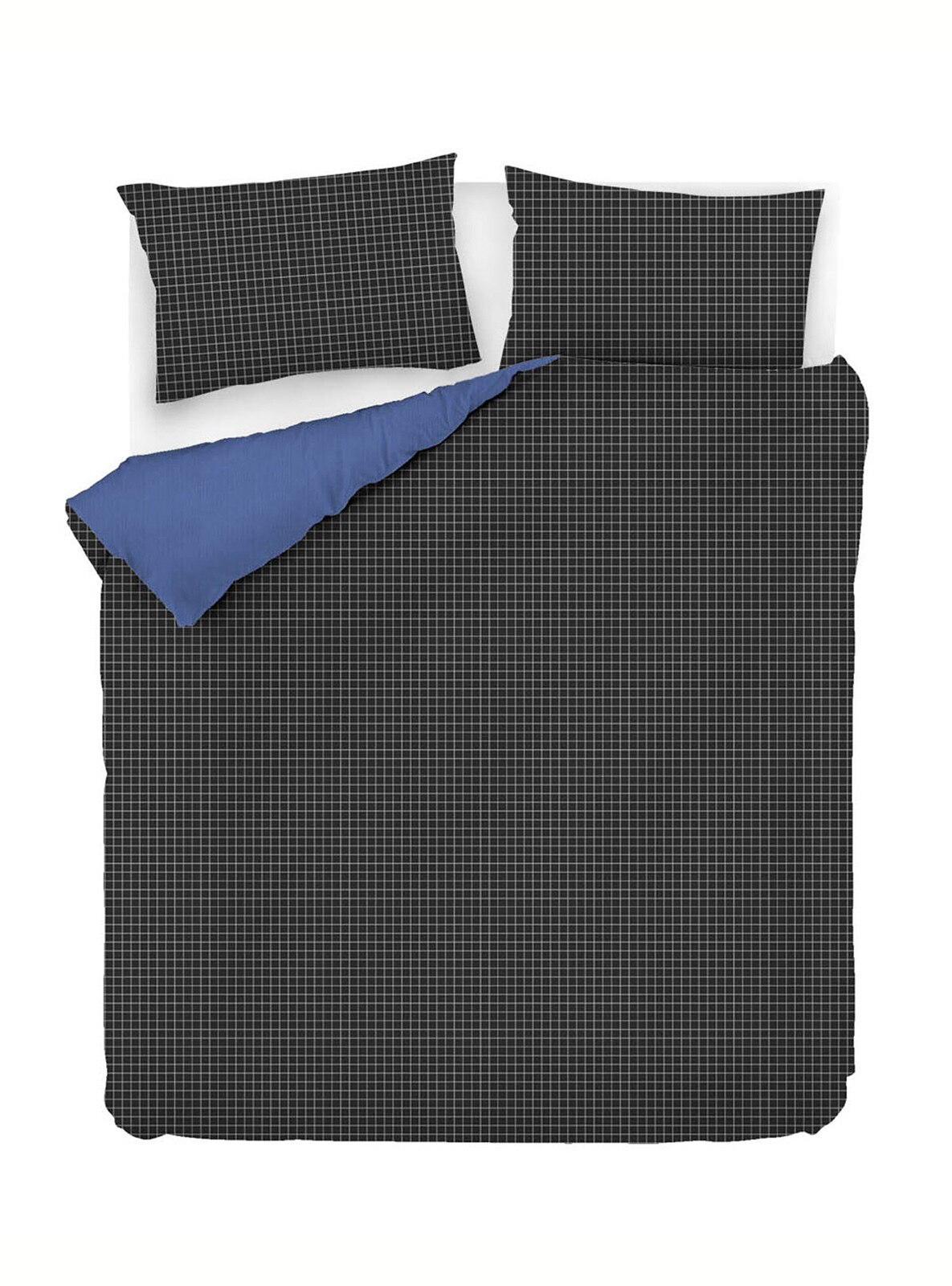 Blue - Duvet Set: 2 Pillowcases & 1 Duvet Cover
